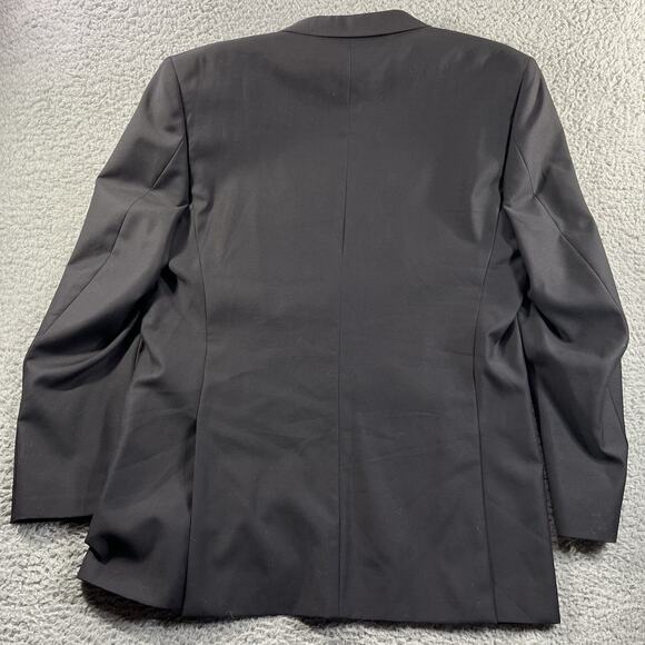Tiglio Rosso Suit Jacket Mens 44L Black Super 150s Italian Made Italy Blazer - Picture 7 of 13